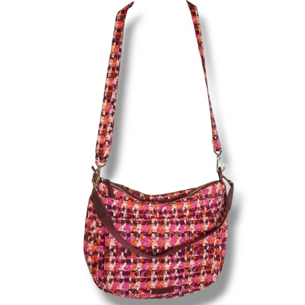 Vera Bradley Carson Shoulder Handbag, Houndstooth Tweed, Women's Handbag